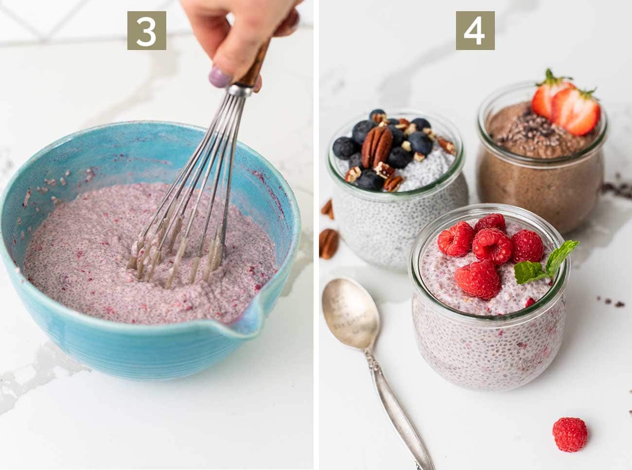 Chia Seed Protein Pudding (Chocolate, Vanilla + More!) - Sunkissed Kitchen