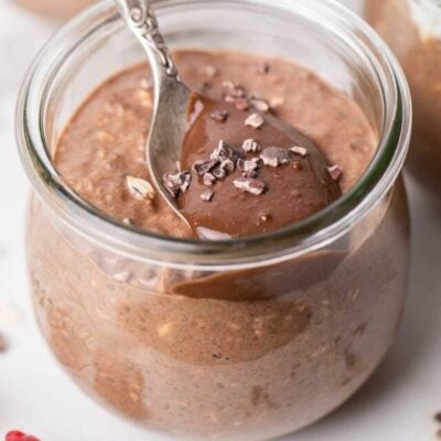 High Protein Chocolate Overnight Oats