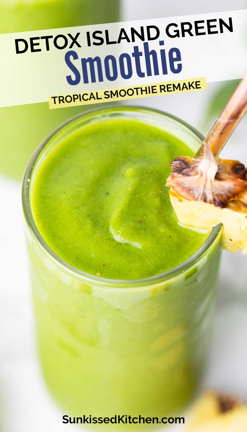 Detox Island Green Smoothie (Tropical Smoothie Cafe Copycat ...