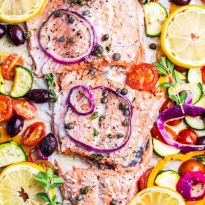 Mediterranean Salmon and Vegetables