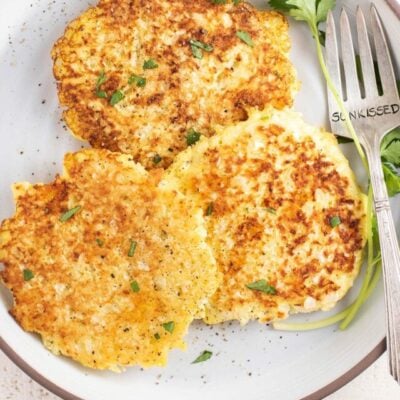 Low Carb Cauliflower Fritters (Gluten Free)