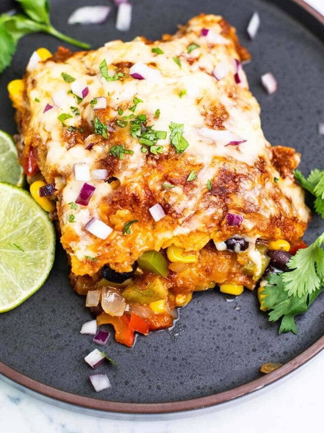 Vegetarian Enchilada Casserole (Gluten Free)