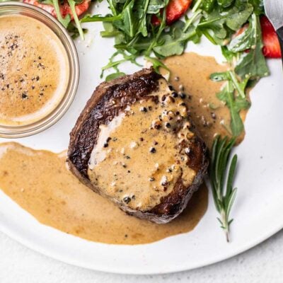 Creamy Black Peppercorn Sauce Recipe for Steak