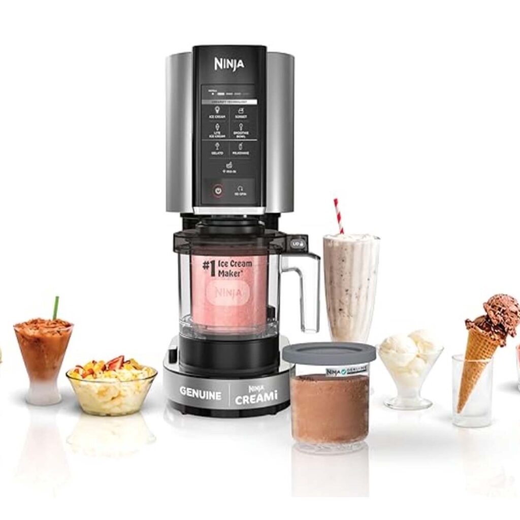 A ninja creami ice cream maker.