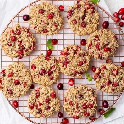 Healthy Oatmeal Cranberry Cookie Recipe (Gluten Free)
