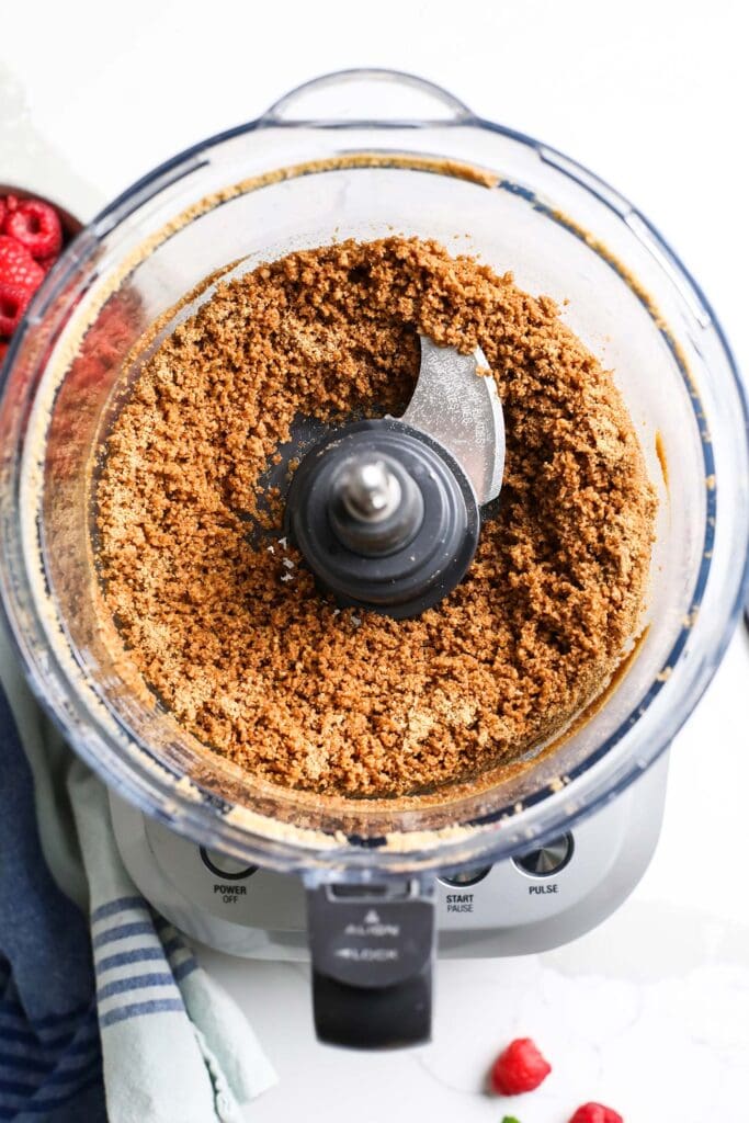 Butter and coconut sugar mixed into the graham cracker crumbs.